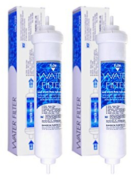 Wasserfilter DD-7098 - Kühlschrank Filter kompatibel mit Siemens 00750558, Bosch 00750558, Neff 00750558, Ersatz von 00497818 und Daewoo 3019974800, 3019974100, 3010541600 (2er-Set)