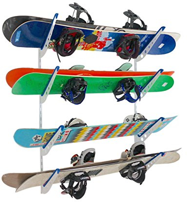 StoreYourBoard Snowboard Multi Wall Storage Rack, Heim- und Garagenhalterung