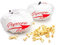popcornloop Ersatzhauben 2 Stück Doppelpack Original Design Geeignet Mais Popcornmaschine 100% Baumwolle Waschmaschinenfest
