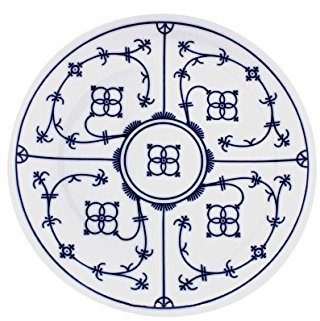 Eschenbach Porzellan Group Tallin Indischblau Teller flach Coup 17 cm, Porzellan, Indigoblau, 1 x 1 x 1 cm