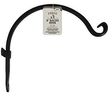 Forge Round Hook 40cm 16in by Smart Garden Black , JNS_477059