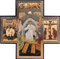 Biblegifts Gott der Vater Kreuz, zum Aufhängen, Gold/Silber, Metallic, 15,2 x 15,2 cm