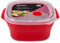 Good 2 Heat Plus Microwave Steamer with Removable Steamer Tray, 2.6L, Red, BPA Free and Dishwasher Safe