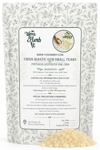 Griechisch Chios Mastika Mastix Natur Kaugummi - Kleine Harze - Pistacia Lentiscus (2kg)