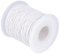 PandaHall, Cordoncino in cotone cerato, 100 m/ rotolo di corda di cotone intrecciato da 1 mm per la creazione di gioielli fai da te (bianco)