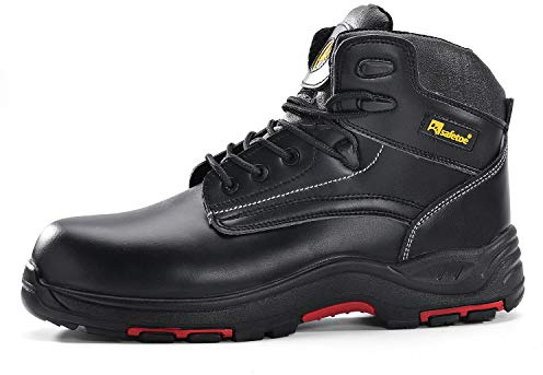 SAFEYEAR Botas de seguridad impermeables S3 – 8356RB 3E Fit botas de trabajo con puntera compuesta y placa de penetración de fibra, zapatos de seguridad cómodos con