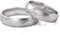 JC Trauringe Silber 925 Paarpreis Eheringe Silber I Verlobungsringe Silber breit 5,0 mm I Partnerringe mit Gravur in edler Schatulle I 2 Hochzeitsringe Herrenring & Damenring mit Steinen I PL284-S