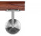 Nussbaum Holzhandlauf Ø 42,4 mm Wandhandlauf 90 cm 2 Halter flach