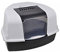 1001KDO POUR ANIMAUX Maison de Toilette Chat Extra-Large Noir, Bac à Litière Couvert, Grande Ouverture de Nettoyage, Couvercle Rabattable, Bac Surélevé, Propriétaires de Chats, Adultes