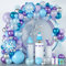 94 Stück Frozen Luftballon Girlande Frozen Geburtstagsdeko Mädchen mit Metallic Blau Lila Silber Schneeflocke Folien Ballon Frozen Eiskönigin Weihnachten Baby shower Eiskönigin Cartoon Thema