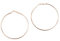Mytoptrendz® - Large Plain Thin Simple Hoops Fashion Earrings for Women (Rose Gold -100mm)