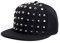 qiuye Incroyable Punk Rock Hip Hop Argent Rivet De Spike Spiky Chapeau De Baseball Cap Bones