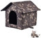 MUYYIKA Katzenhaus Für Draußen Winterfest，Katzenhöhle Outdoor Winterfest Wasserdichtes Pet House Waschbar Wetterfest Katzenhaus Tierheim Für Streuner Haustiere