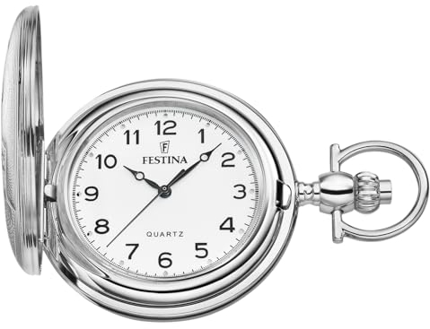 Festina Herren Analog Quarz Uhr mit Edelstahl Armband F2038/1