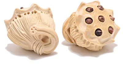 Natural Rosewood Boxwood Lotus Seed Beads Handmade Antique Beads for Jewelry Making DIY Beads Bracelet Yoga Necklace-WD-014-01