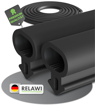 RELAWI® Premium Fensterdichtung für Fenster aus Kunststoff oder als Türdichtung für Terassentüren Schalldämmend und als Kälte Dichtung |aus langlebigen TPE (S-232, 25m)