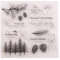 KWELLAM Merry Christmas 3082609 Tannenzapfen, transparente Stempel für Kartenherstellung, Dekoration und DIY Scrapbooking