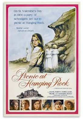 Poster Picknick at Hanging Rock, Retro-Filme, Poster, 70er-Jahre, Vintage-Wandkunst, Posterdrucke, Heimdekoration, Bild Ca