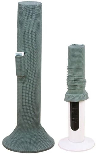 Standing Fan Dust Cover Anti Dust Elastic Floor Standing Full Coverage Tower Fan Cover Storage for Most Tower Fans