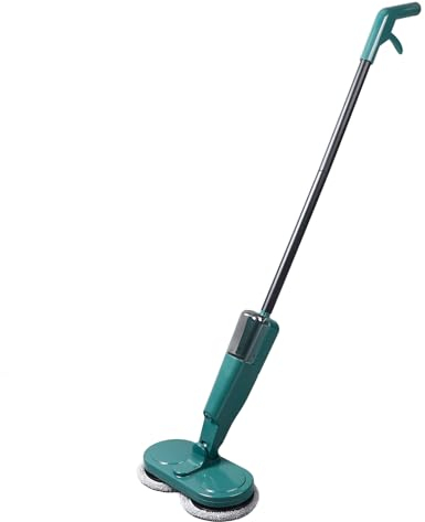 Cordless Electric Mop for Floor Cleaning, Lightweight Rechargeable Electric Spin Mop with Water Sprayer, Floor Scrubber with 4 Replacement Mop Pads for Hardwood Tile Marble