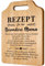 JOYVADO Geschenke für Mama, Geburtstagsgeschenk für Mama, Rezept Bambus Schneidebrett zum Muttertag