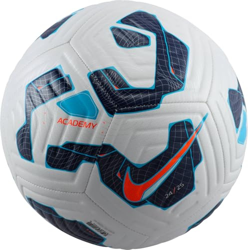 Nike Fußball Academy - Fa24, White/Blackened Blue/Hyper Crimson, FZ2966-100, 3