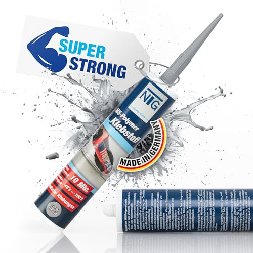 NTG Vinyltrimethoxysilan Kleber 290ml Baukleber Dichtstoff für Airlineschienen Made in Germany UV beständig Alleskleber Montagekleber Wasserkleber Karosseriekleber Kraftkleber Spezialkleber (3 Stück)