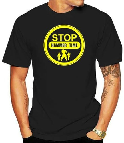 Stop Hammer Time Mc Hammer 80S Pop Music T Shirt Black XXL