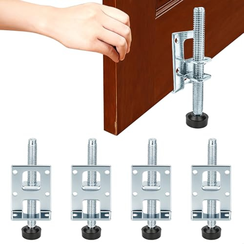 duozoanz Patas Mueble Elevador de Muebles, 4 Patas para Muebles Ajustables en Altura hasta 10 CM, Elevador Mueble con Tornillos de Montaje Incluidos, Adecuado para Ajustar la Altura del Armario