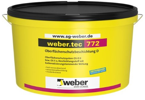 weber.tec 772 - Fassadenfarbe Fassadenschutz | 15L | Oberflächenschutzbeschichtung D für stark verwitterte Fassaden | rissüberbrückend, schlagregenfest, wasserabweisend