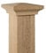 Ascension Stair Parts Flat Peak Newel Cap - for Use with 7.6cm Newel Posts (White Oak)