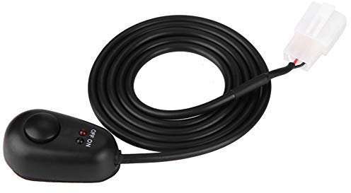 Yctze jarchii tapones de barra Interruptor de encendido y apagado con botón pulsador, interruptor de botón de 12 V con forma de gota de agua con luces indicadoras LED rojas/verdes
