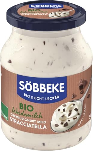 Bio Weidemilch Joghurt mild Stracciatella 7,5% 6 x 500 g