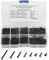 WMYCONGCONG Assortiment de 800 vis auto-taraudeuses M2 Philips à tête plate en acier au carbone avec boîte (noir)