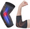 ACWOO Ellenbogenbandage, rutschfeste Ellenbogen Bandage für Damen Herren, Ellenbogen Stützhülse für Links/Rechts, Atmungsaktiv Kompression Ellbogenstütze für Tennis Volleyball Golf, Orange (XL)