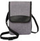 KIWIFOTOS Cell Phone Holster Mobile Phones Belt Pouch Phone Holder Bag with Shoulder Strap Carrying Cases Pouch Bag(Single Layer, Gray)