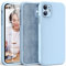 HATOSHI 3 in 1 for iPhone 11 Phone Case, with 2 Pack Screen Protector, [Upgraded Full Camera Protection] Liquid Silicone Silky-Soft Touch Slim Shockproof [Anti-Scratch] [Multi-Color], Sierra Blue