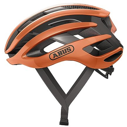 ABUS Rennradhelm AirBreaker - High-End Fahrradhelm für den professionellen Radsport - für Jugendliche und Erwachsene - Helm für Damen und Herren - Orange, Größe M