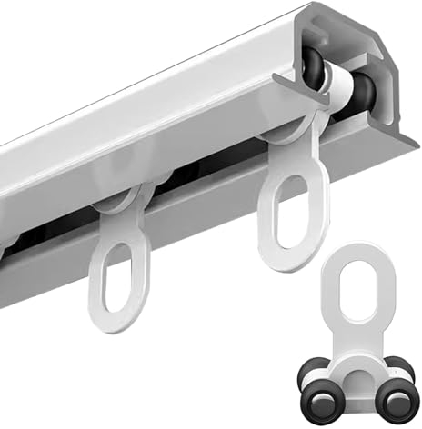 Vorhangschiene Gardinenschiene Vorhang-Schiene Deckenbefestigung Vorhangschiene Für Schwere Luxus Vorhang, Aluminium Bereich Sichtschutz & Trennwand Vorhangschienensystem, Für Büro WOHNMOBIL Wohnzimme
