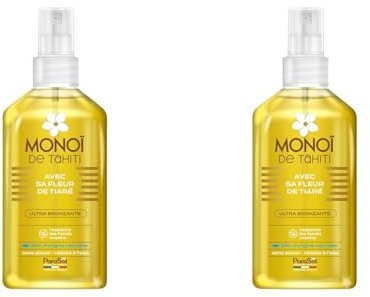 ParaSol Spray Monoï de Tahiti avec Fleur de Tiaré, jaune, 125 ml (Lot de 2)