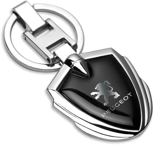 SLANNB Auto Porte-Clés pour Peugeot 207 208 308 308SW 508 508sw 2008 3008, Porte Clef Personnalisé de Clé de Voiture, Porte clés Anti Perte Voiture pour Hommes et Femmes