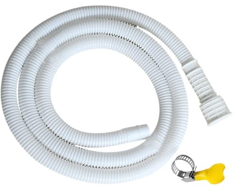 XUQEAYWD 3 M Tubo Flessibile Di Scarico Per Condizionatore,Tubo Di Scarico Prolunga Per Lavastoviglie E Lavatrice E Deumidificatore Con Fascette Stringitubo, Addensato A Prova Di Perdite