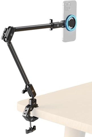 SMALLRIG Desktop Clamp Magic Arm Kit for MagSafe for iPhone - 5626 | With 67cm Two-Stage Adjustable Flexible Arm with Secure Grip for Smartphone, Webcam, Action Cameras