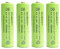 4 x Soluminate™ UK AA Rechargeable Solar Light Batteries 1.2V 600mAh NiMH Ni-MH for use outdoors in Garden Solar Lights