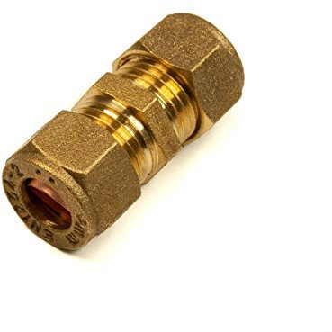 8mm Compression Straight Coupling Brass Plumbing Pipe Fitting Thunderfix
