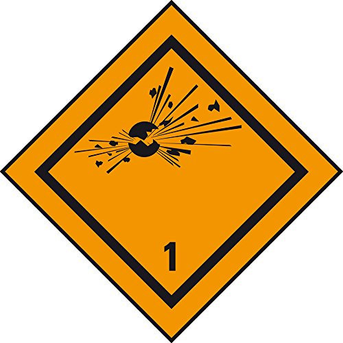 LEMAX® Verpackungskennzeichen Kl.1 Explosive Stoffe,Haftpapier,permanent,50x50mm,1000/Rolle