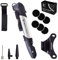 VeloChampion Mini-Fahrradluftpumpe für alle Ventile. Kleines, leichtes, kompaktes All-Bike, Presta, Schrader, Dunlop-Ventil, kompatibel mit Mountainbike, Rennrad, BMX (Legierung 9 + Reparaturflicken)