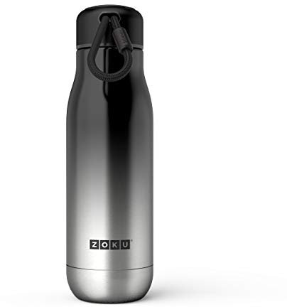 Zoku Trinkbecher, Edelstahl, Schwarz/Silber, 50 ml