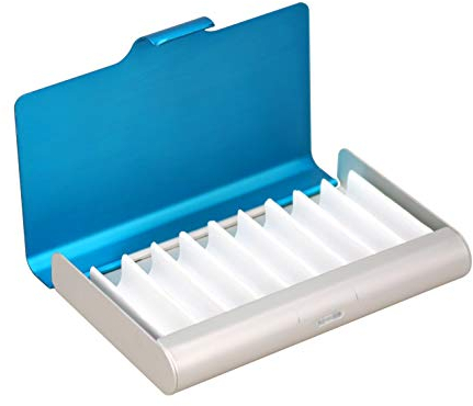 Homöopathie Taschenapotheke 9er Alu blau-silber (ohne Glasröhrchen)