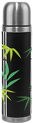 Eslifey Bamboo Japanese Style Leak Proof Water Bottle Insulated Vacuum Stainless Steel Thermos